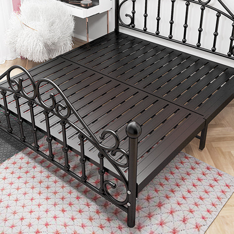 Contemporary Style Standard Bed Metal Bed Frame with Headboard