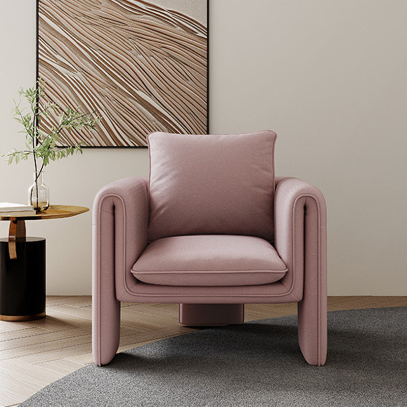 35.43" High Velvet Armless Chair Solid Wood Frame Chair for Living Room