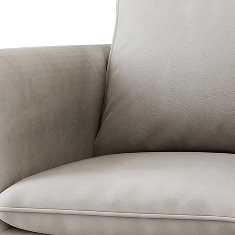 35.43" High Velvet Armless Chair Solid Wood Frame Chair for Living Room