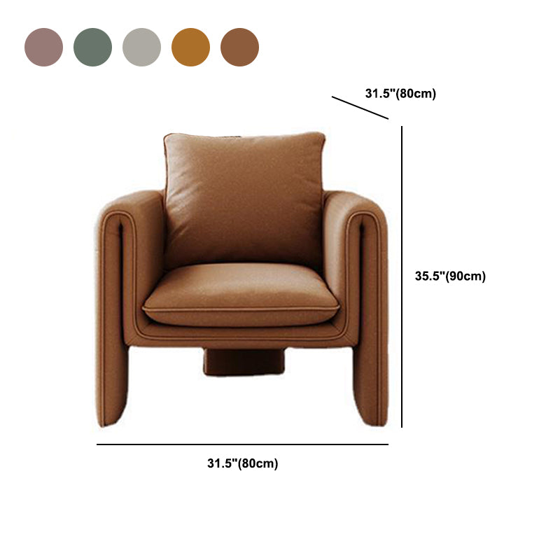35.43" High Velvet Armless Chair Solid Wood Frame Chair for Living Room