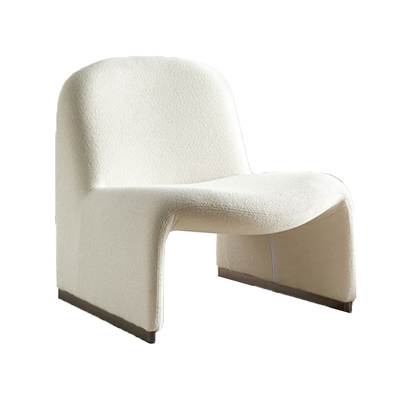 Wool Armless Chair 28.34" High Metal Frame Chair for Living Room
