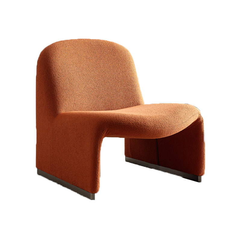 Wool Armless Chair 28.34" High Metal Frame Chair for Living Room