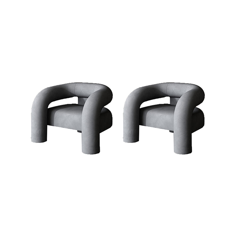 Velvet Armchair 30.70" High Solid Wood Frame Chair for Living Room