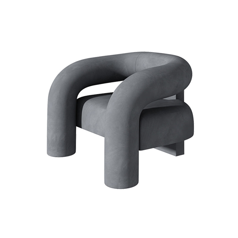 Velvet Armchair 30.70" High Solid Wood Frame Chair for Living Room