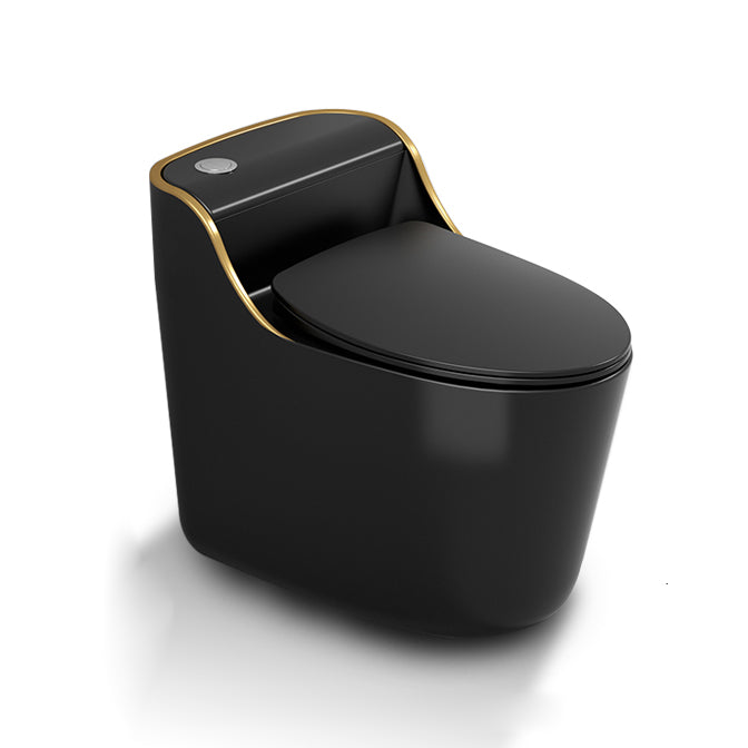 Modern Toilet Bowl Siphon Jet Toilet with Slow Close Seat for Bathroom