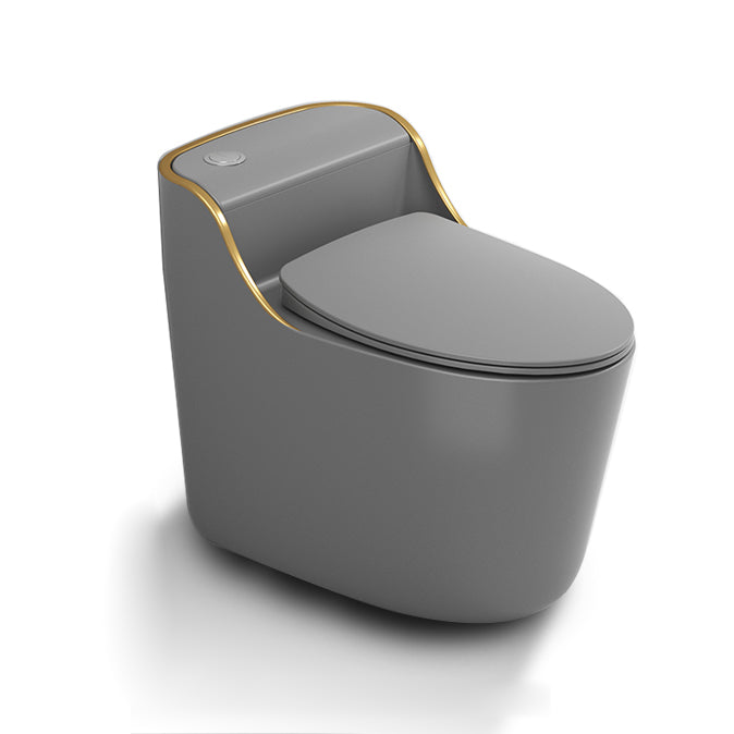 Modern Toilet Bowl Siphon Jet Toilet with Slow Close Seat for Bathroom