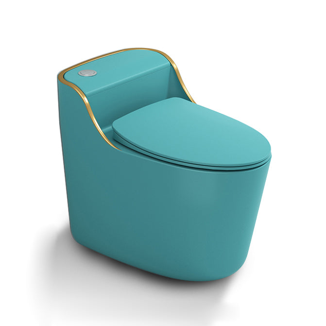 Modern Toilet Bowl Siphon Jet Toilet with Slow Close Seat for Bathroom