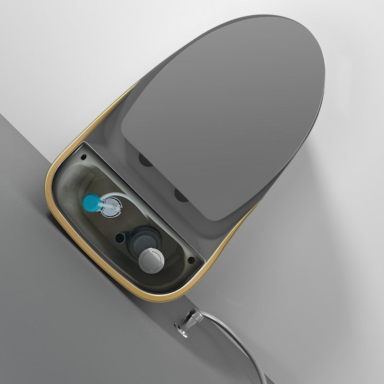 Modern Toilet Bowl Siphon Jet Toilet with Slow Close Seat for Bathroom