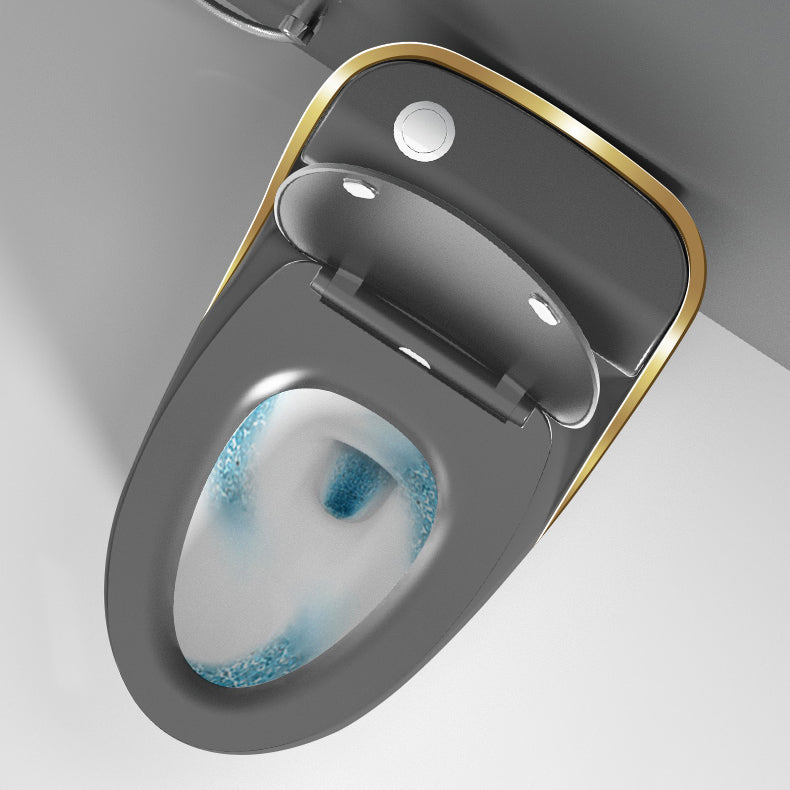 Modern Toilet Bowl Siphon Jet Toilet with Slow Close Seat for Bathroom