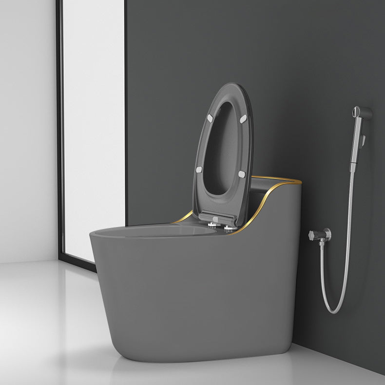 Modern Toilet Bowl Siphon Jet Toilet with Slow Close Seat for Bathroom