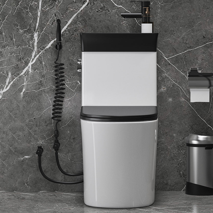 Modern Flush Toilet Left Side One-Piece Toilet with Slow Close Seat