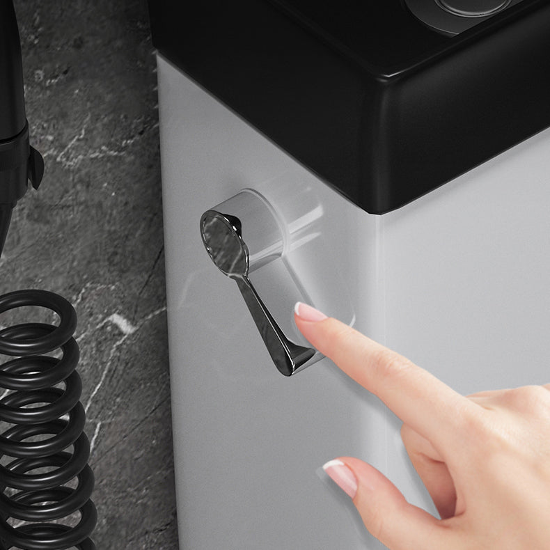 Modern Flush Toilet Left Side One-Piece Toilet with Slow Close Seat