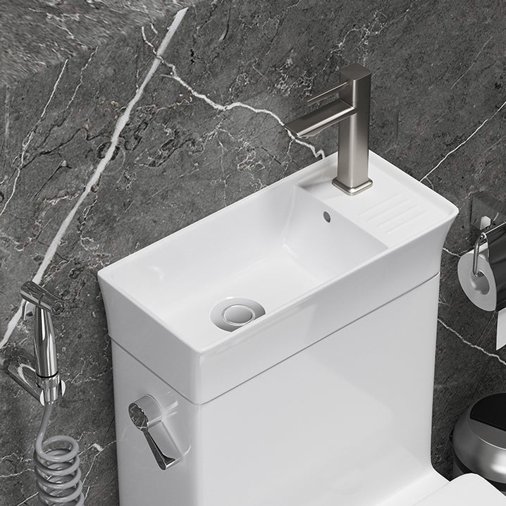 Modern Flush Toilet Left Side One-Piece Toilet with Slow Close Seat