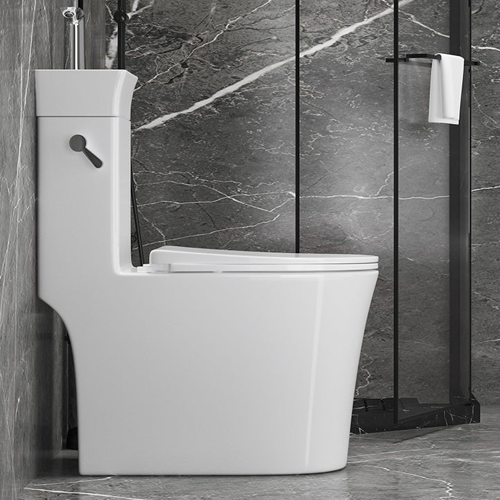Modern Flush Toilet Left Side One-Piece Toilet with Slow Close Seat