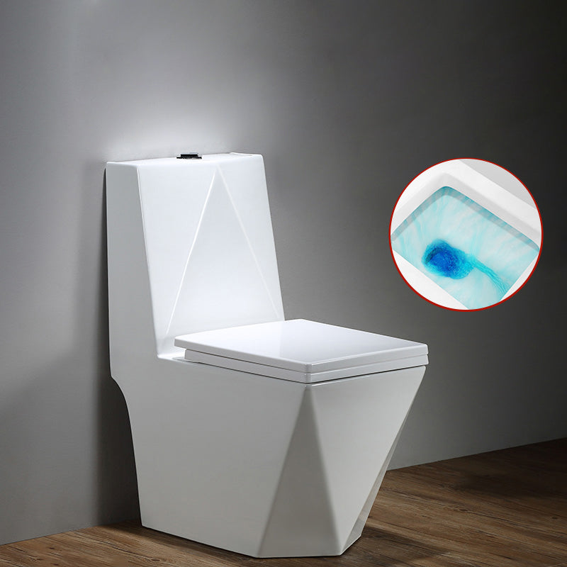 Skirted Traditional Toilet Floor Mount One-Piece Toilet with Slow Close Seat