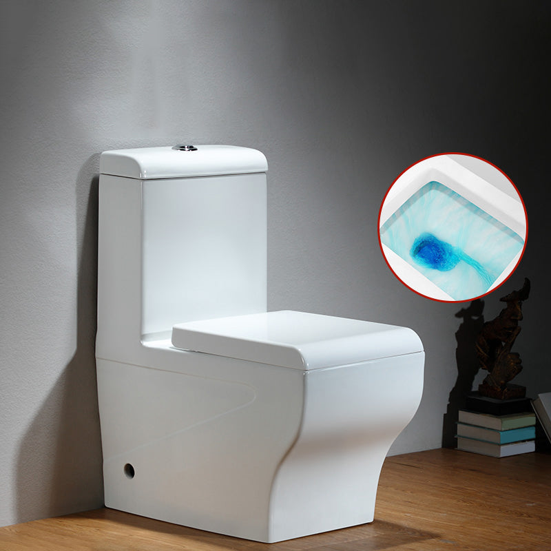 Skirted Traditional Toilet Floor Mount One-Piece Toilet with Slow Close Seat