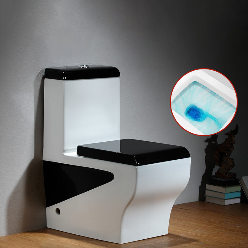 Skirted Traditional Toilet Floor Mount One-Piece Toilet with Slow Close Seat