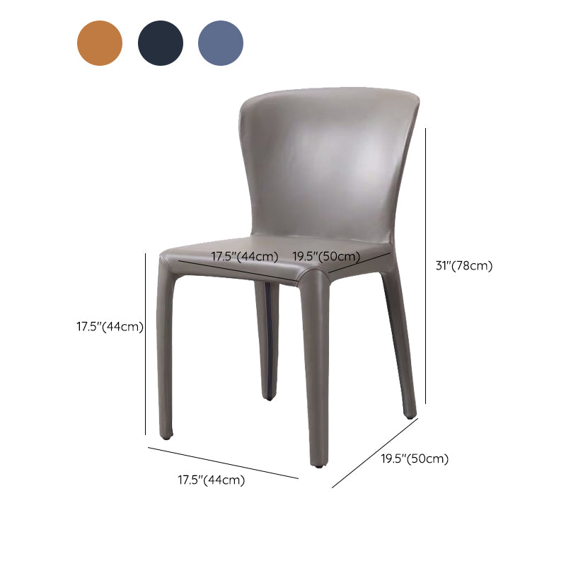 Contemporary Chair Dining Chairs with Metal Legs for Kitchen