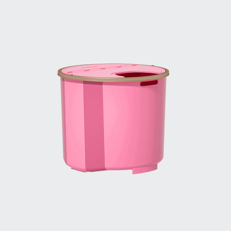 Plastic Round Foldable Bath Tub Soaking Freestanding Bathtub for Bathroom