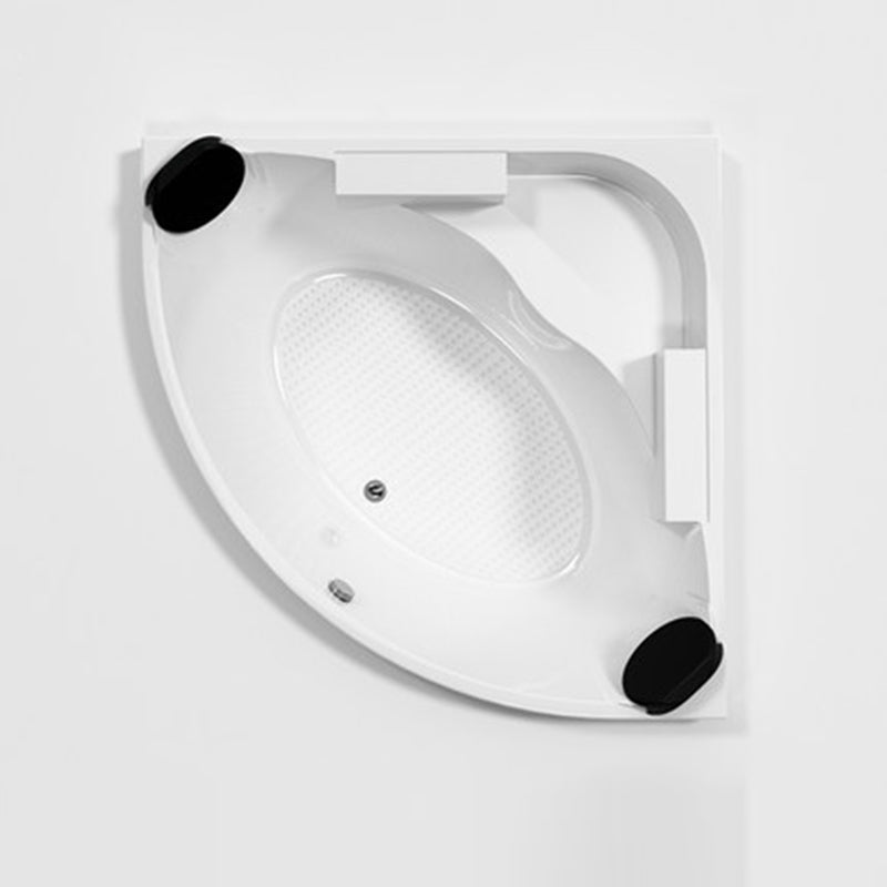 Acrylic Modern Back to Wall Bath Tub Bathroom Corner Bathtub in White