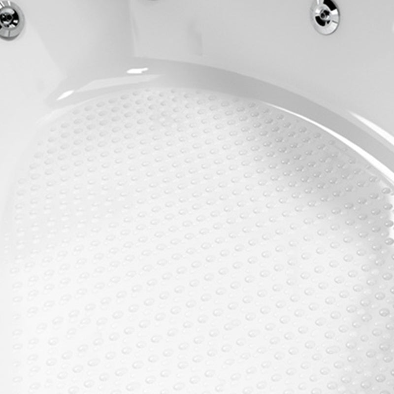 Acrylic Modern Back to Wall Bath Tub Bathroom Corner Bathtub in White