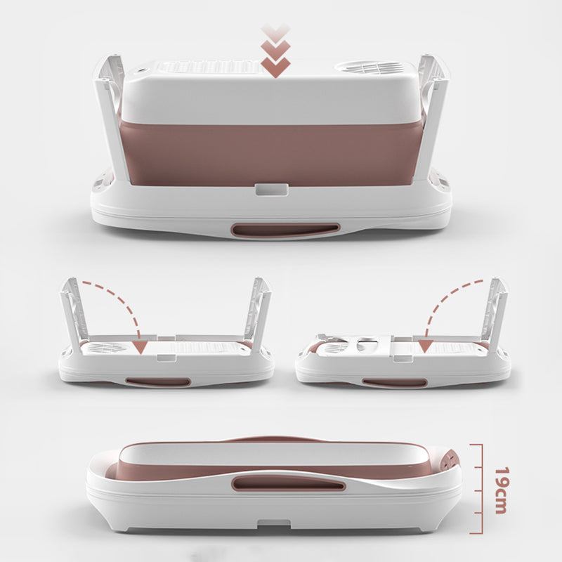 Plastic Rectangular Bath Tub Foldable Soaking Tub with Internal Drain