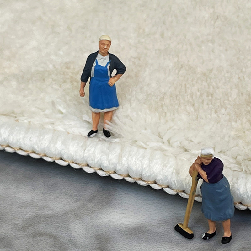 Modern Color Block Rug Polyester Dark Brown Rug Stain Resistant Rug for Living Room