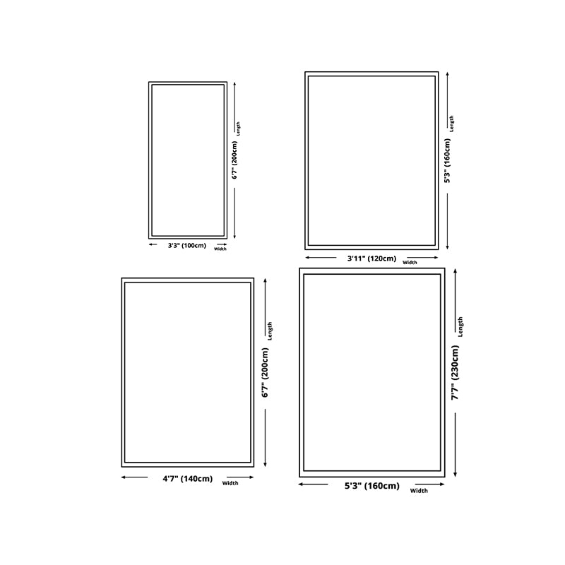 Modern Color Block Rug Polyester Dark Brown Rug Stain Resistant Rug for Living Room