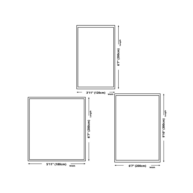 Modern Abstract Rug Polyester Brown Rug Stain Resistant Rug for Living Room