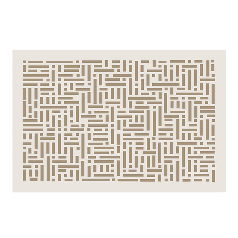 Modern Indoor Rug Polyester Graphic Rug Stain Resistant Rug for Living Room