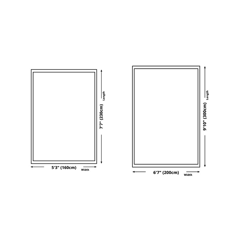 Modern Indoor Rug Polyester Graphic Rug Stain Resistant Rug for Living Room