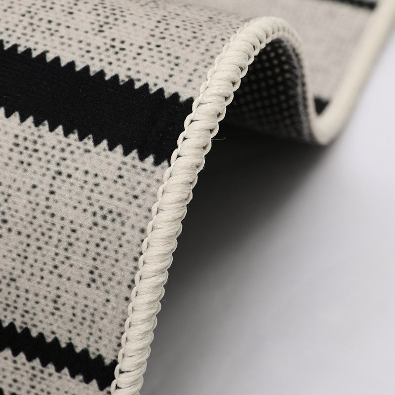 Modern Carpet Polyester Striped Area Carpet Stain Resistant Carpet for Drawing Room