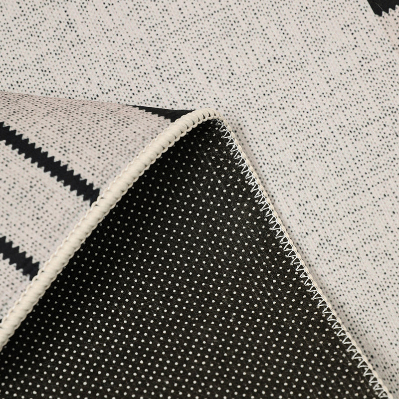 Modern Carpet Polyester Striped Area Carpet Stain Resistant Carpet for Drawing Room