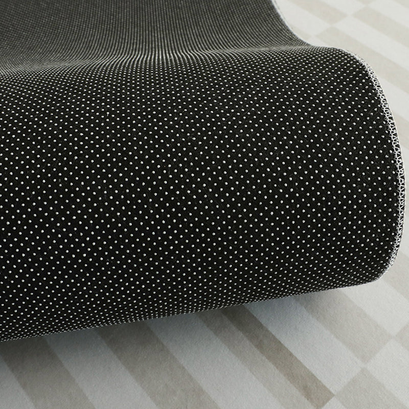 Modern Rug Light Grey Polyester Rug Stain Resistant Rug for Living Room