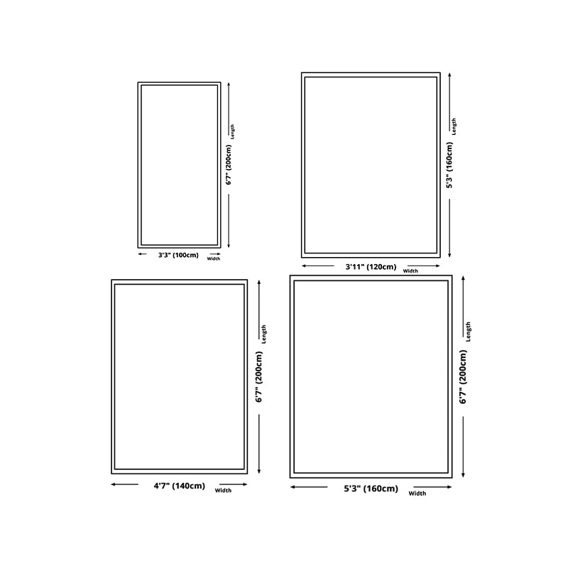 Modern Rug Light Grey Polyester Rug Stain Resistant Rug for Living Room