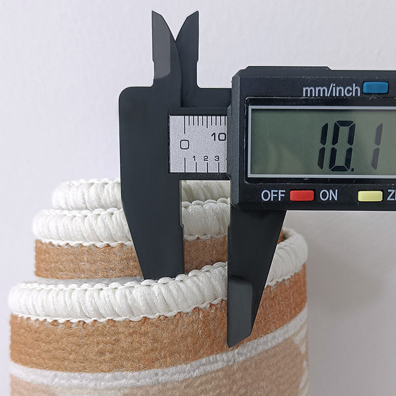 Brown Tone Rug Geometric Pattern Washable Wool Rug for Home Decor