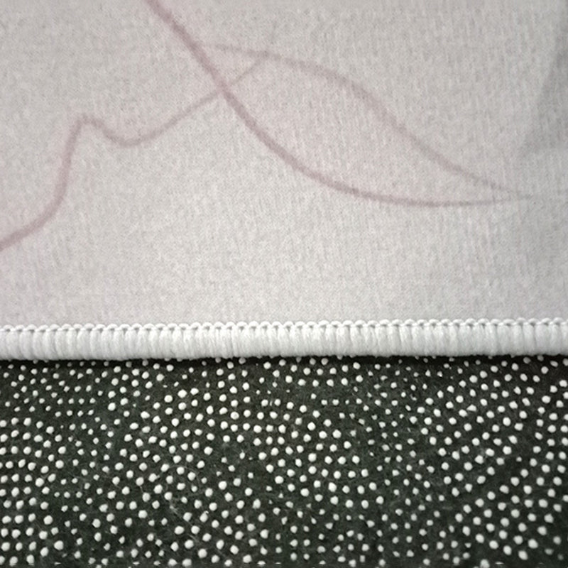 Geometric Pattern Rug Modern Style Living Room Carpet Polyester Washable Area Rug