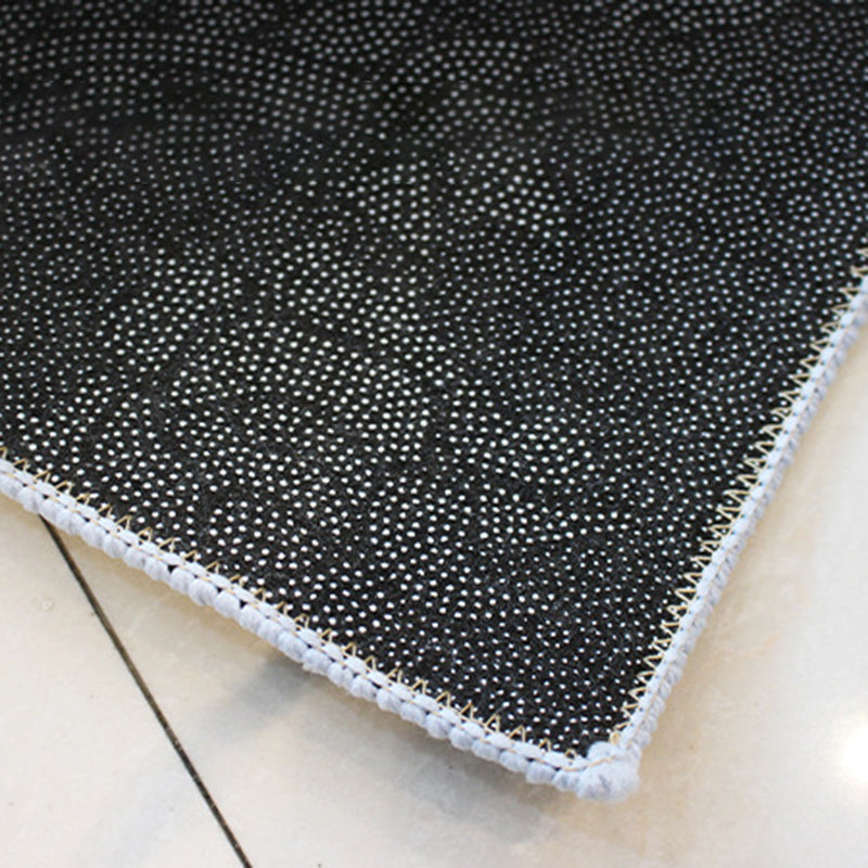 Rectangle Shape Abstract Pattern Rug Living Room Polyester Washable Area Rug