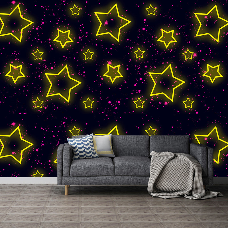 Decorative Illustration Mural Wallpaper Starry Sky Indoor Wall Mural