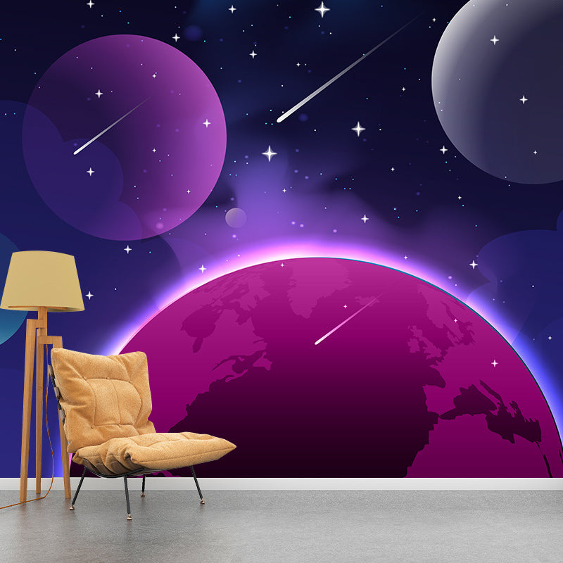 Decorative Illustration Mural Wallpaper Starry Sky Indoor Wall Mural