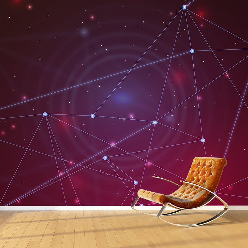 Universe Pattern Mural Wallpaper Illustration Indoor Wall Mural