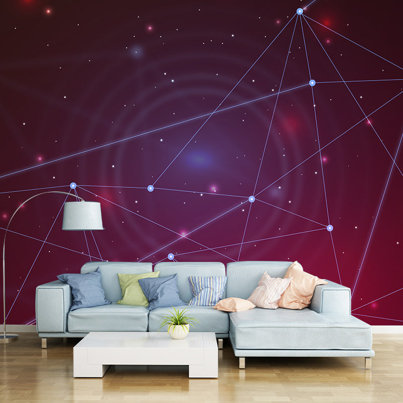 Universe Pattern Mural Wallpaper Illustration Indoor Wall Mural