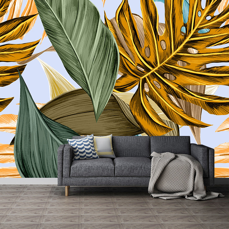 Environment Friendly Mural Wallpaper Tropical Plants Bedroom Wall Mural