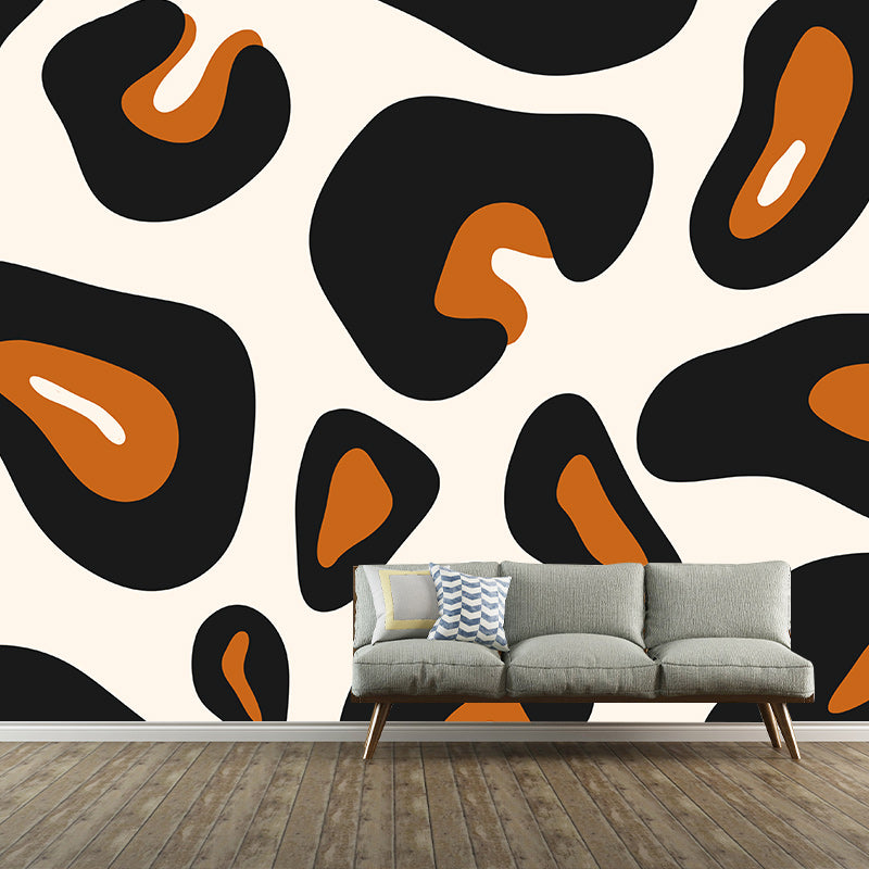 Illustration Stain Resistant Mural Wallpaper Animal Skin Sleeping Room Wall Mural