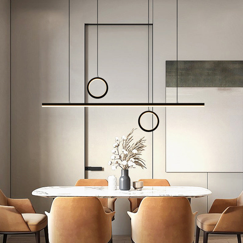 3-Lights Modernist Island Pendants Metal Pendant Lights for Living Room
