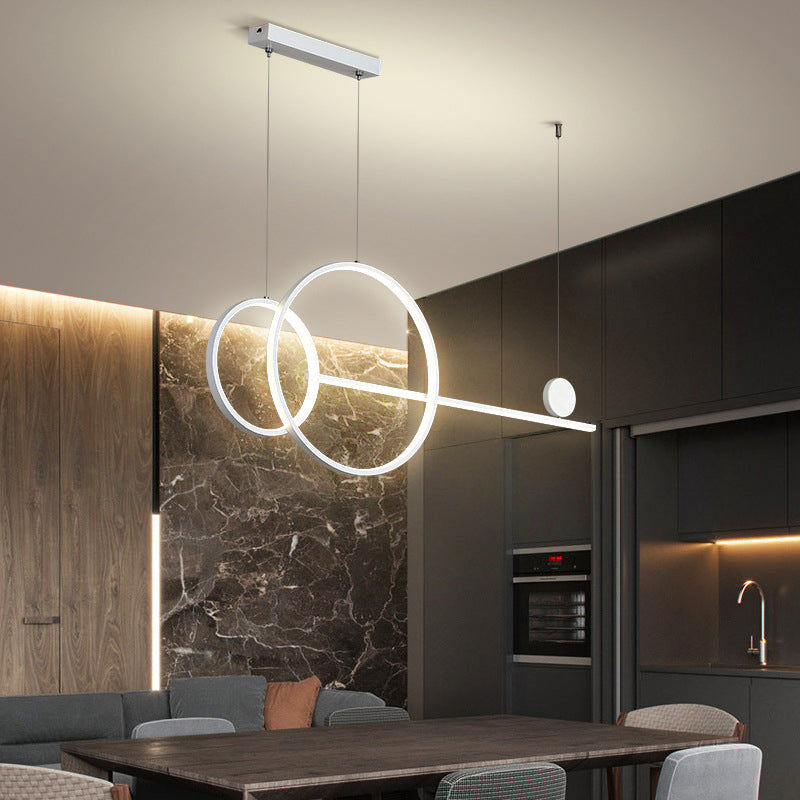 3-Lights Modern Style Island Pendants Metal Pendant Lights for Dining Room