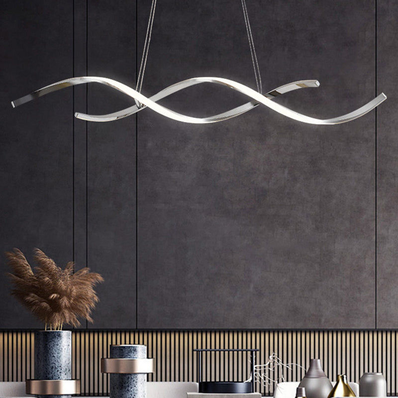 2-Lights Modernist Island Pendants Metal Pendant Lights for Dining Room