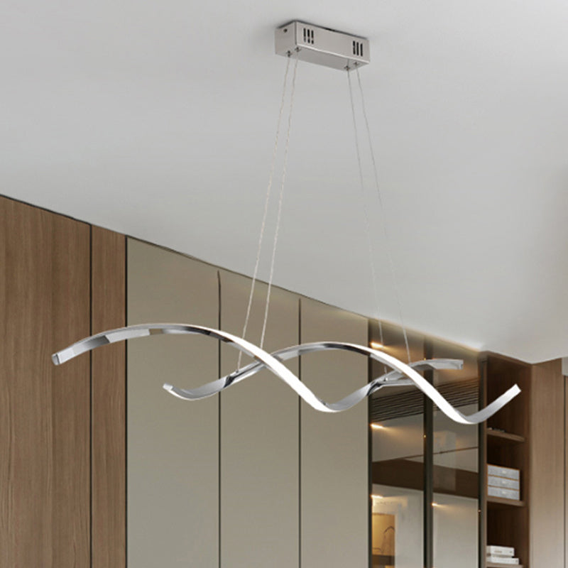 2-Lights Modernist Island Pendants Metal Pendant Lights for Dining Room