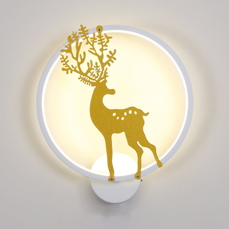 Modern Style Wall Light Creative Deer LED Wall Light Sconce for Bedroom