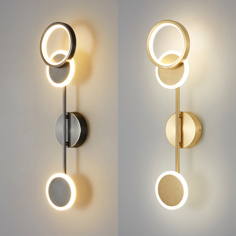 Multiple-Light Geometric Wall Sconce Lighting Modern Metal Wall Sconces